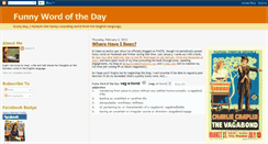 Desktop Screenshot of funnywordoftheday.com