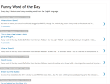 Tablet Screenshot of funnywordoftheday.com